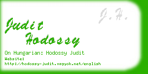 judit hodossy business card